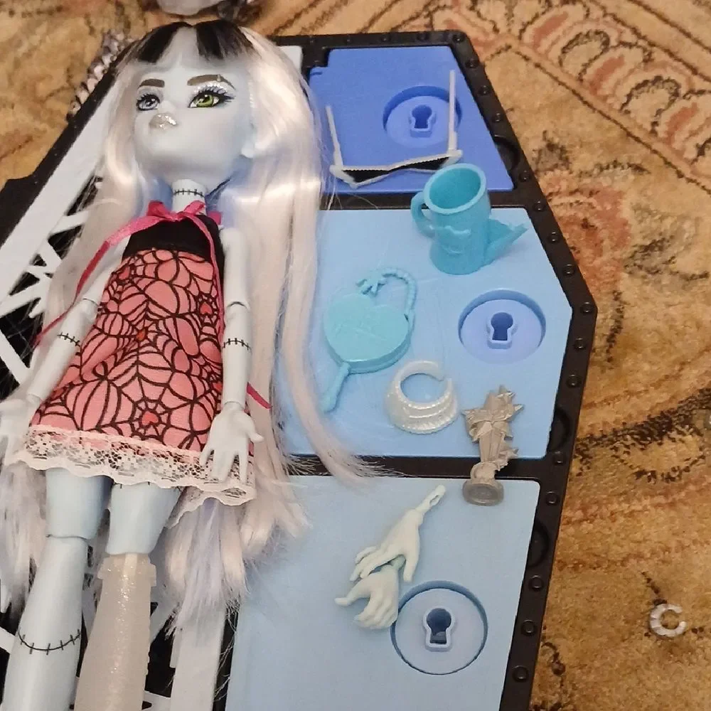 Monster Doll with Coffin Playset